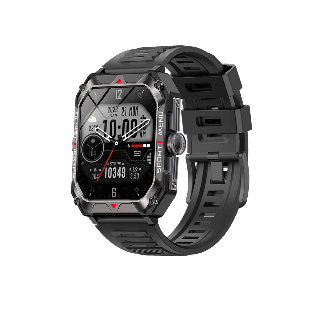 Elegantly Durable Smart Watch for Men with a Modern Look and Optimized Battery Performance for Daily Wear