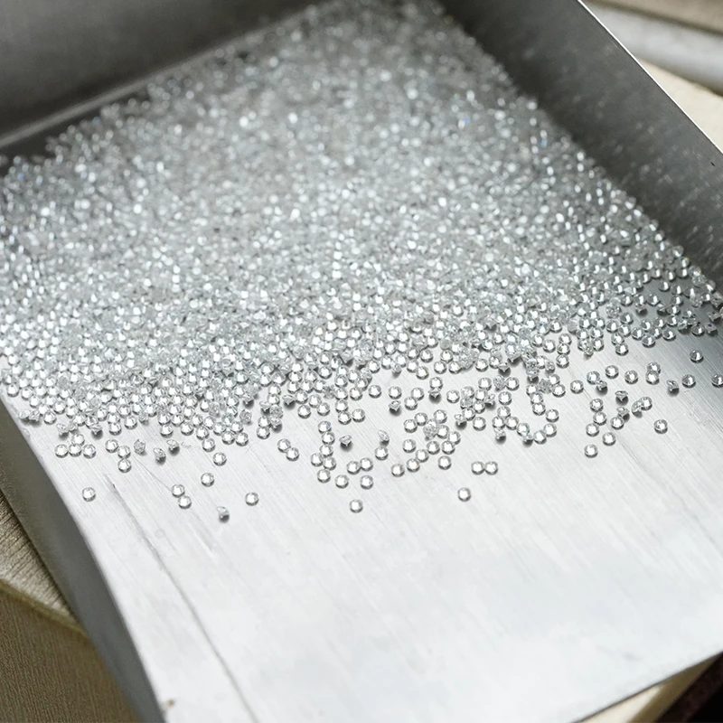 Stargem Wholesale Melee Diamond 1mm 2mm Round Brilliant Cut DEF Color VVS Loose Moissanite Gemstones