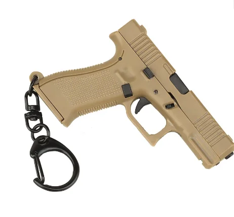  Брелок для ключей Glock 45 тактический в форме пистолета с подвижным рычагом и