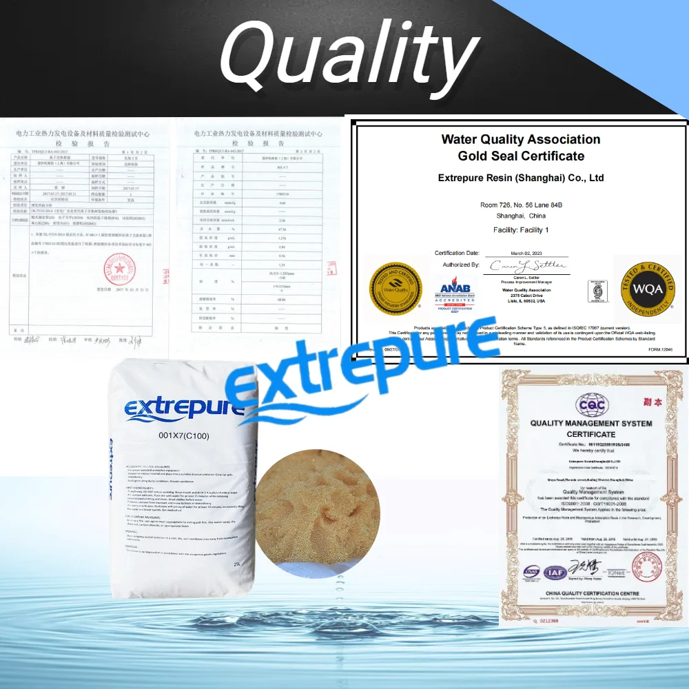 Water Softener Cation Resin Ion Exchange Resin OEM Suppliers Strong Acid Cation Resin For Water Treatment Drinking