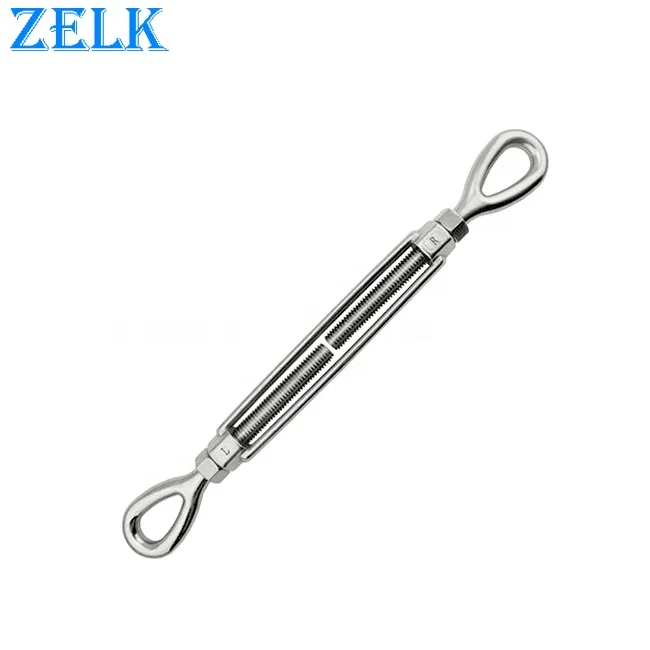 Rigging Screw SUS304 316 Stainless Steel US Type Eye Eye Open Body Turnbuckle