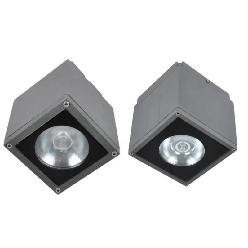 Hot sale  modern wall up down ip65 waterproof wall lamps outdoor and led trick Light square ceiling light