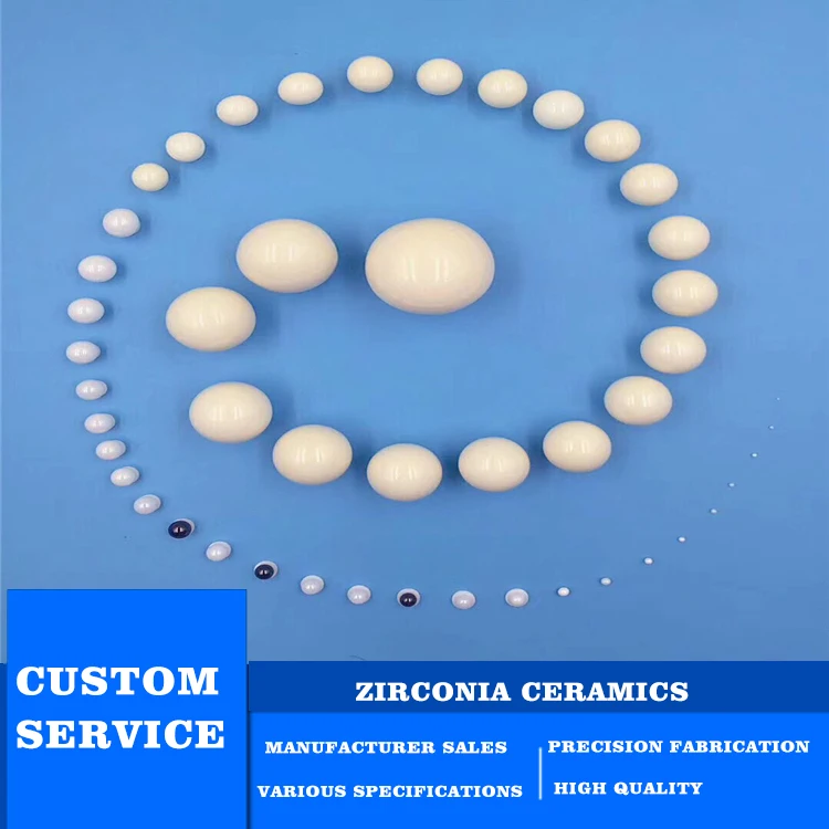 Alumina Grinding Ceramic Balls High Density Zirconia Beads High Temperature Zirconium Oxide Ball