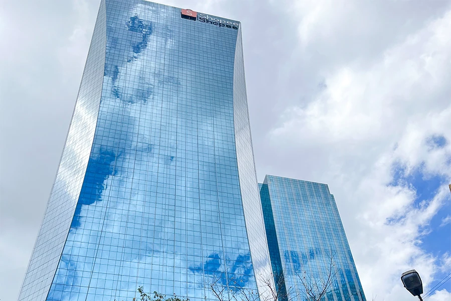 All Facade Curved Fluted Glass With Low E Double Glazed Windows