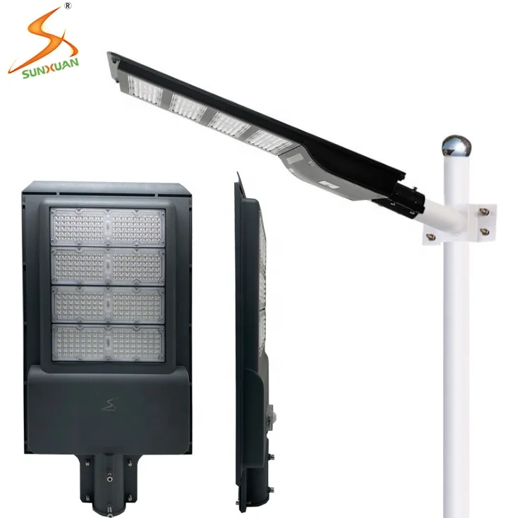 No sensor integrated 200W all in one solar street light constant working all night solar powered street lamps