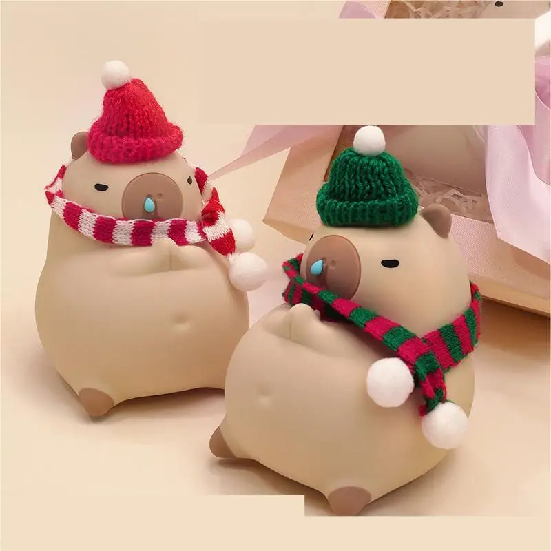 Lying Lazy Sleeping Capybara Night Light, Capybara Gifts Portable Squishy Rechargeable Dimmable