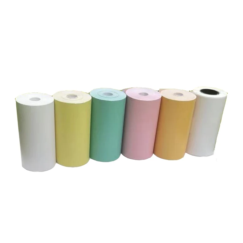 57x30mm printed POS printer yellow thermal paper roll with ready stock