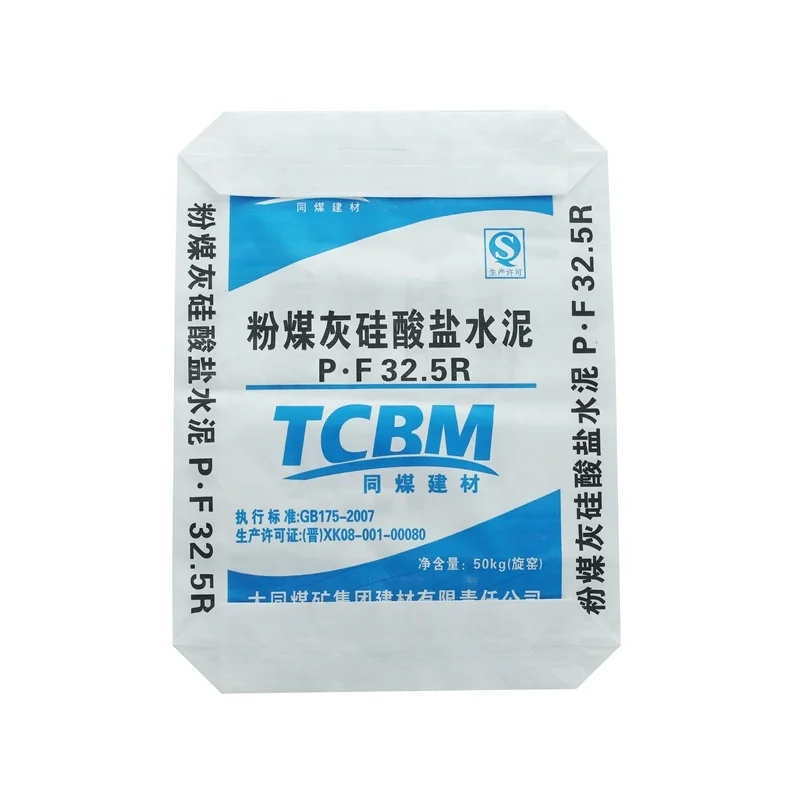 10kg 20kg 25kg 50kg cement Packaging sack pp woven valve bags  top valve plastic bag