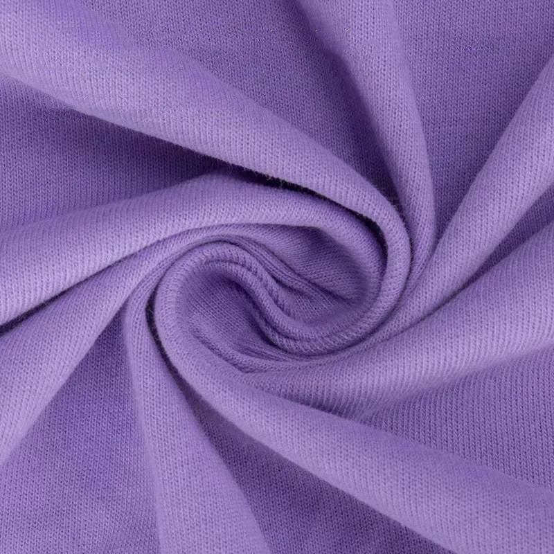 Top Quality Textile 32s Double Yarn 220gsm Oversize 100% Cotton Knitting Jersey T-shirt Fabric