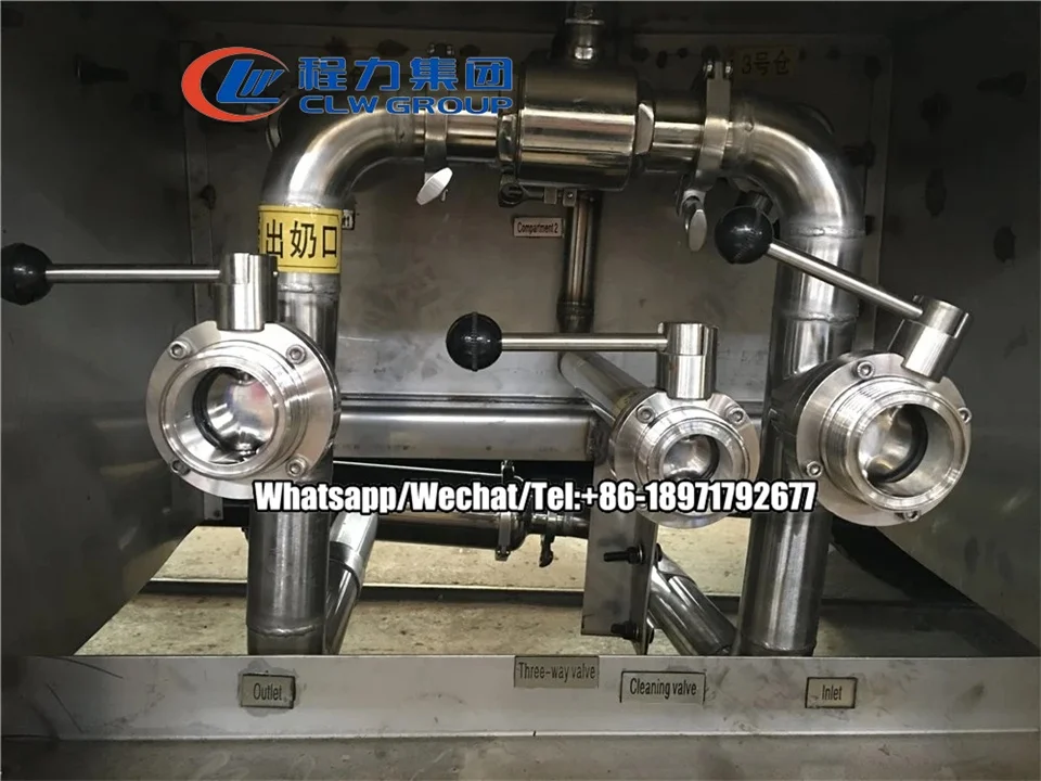 Isuzu Food Grade Liquid Fresh Milk Tank Truck 4X2 Stainless Steel  Drink Water Tanker Truck