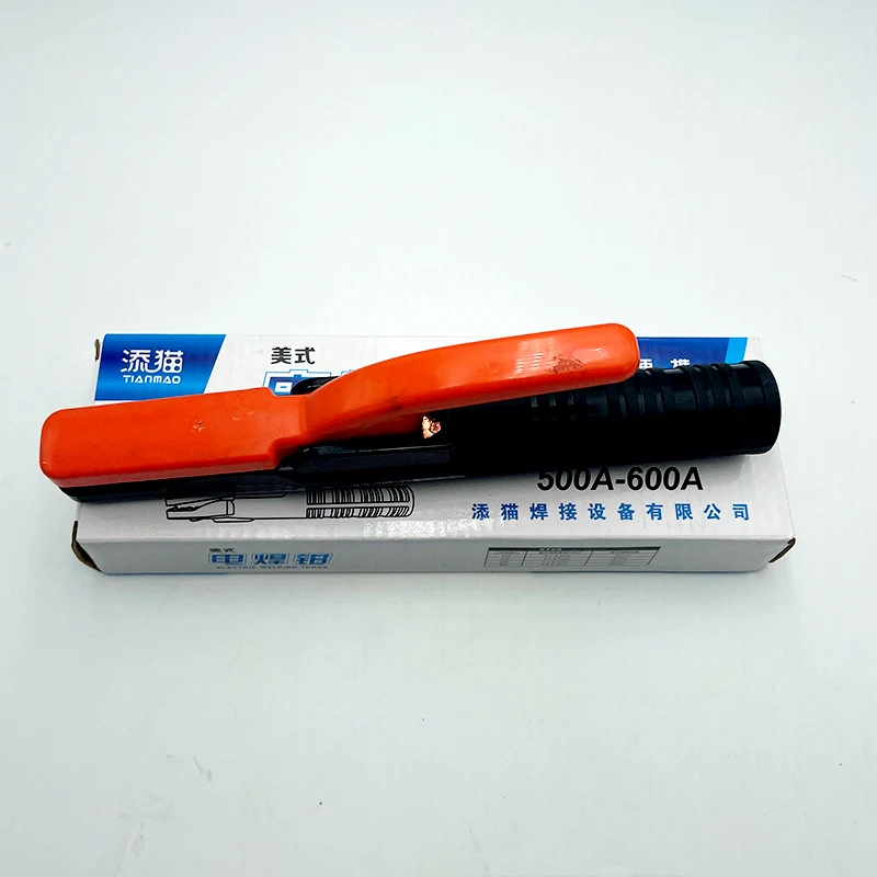 Handle pliers anti-fall handle 600A argon arc welding pliers American ground wire clamp industrial grade