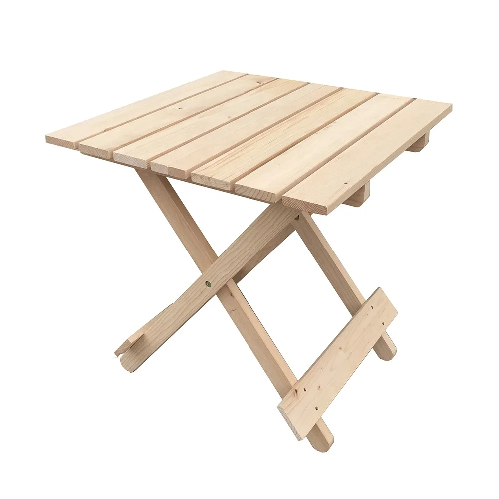 
Camping Picnic Table Outdoor Modern Classic Garden Furniture Wood Cedar Adirondack Folding Square Side Table 