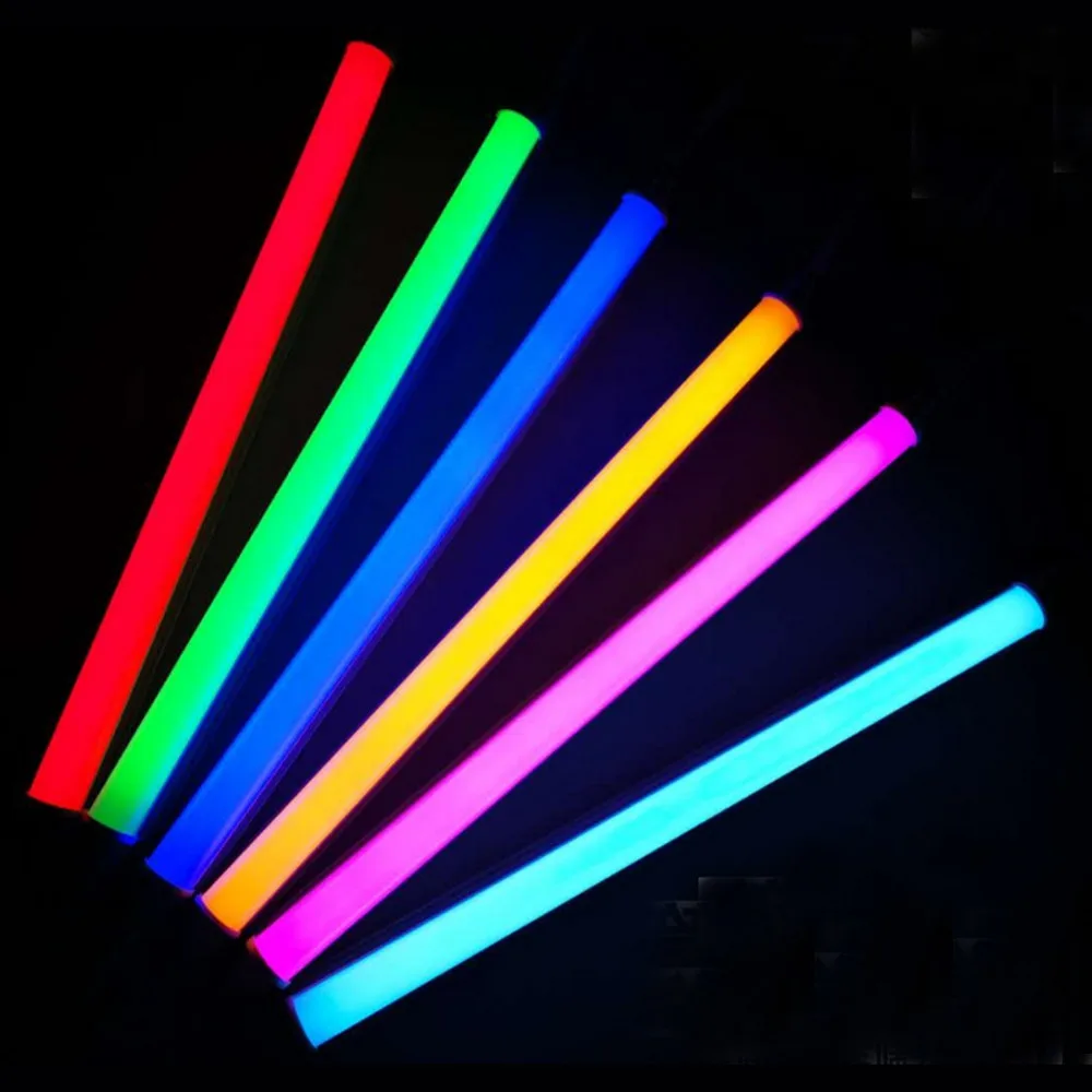 Декоративная цветная трубка RGB T5 T8 фиолетовая розовая красная синяя зеленая