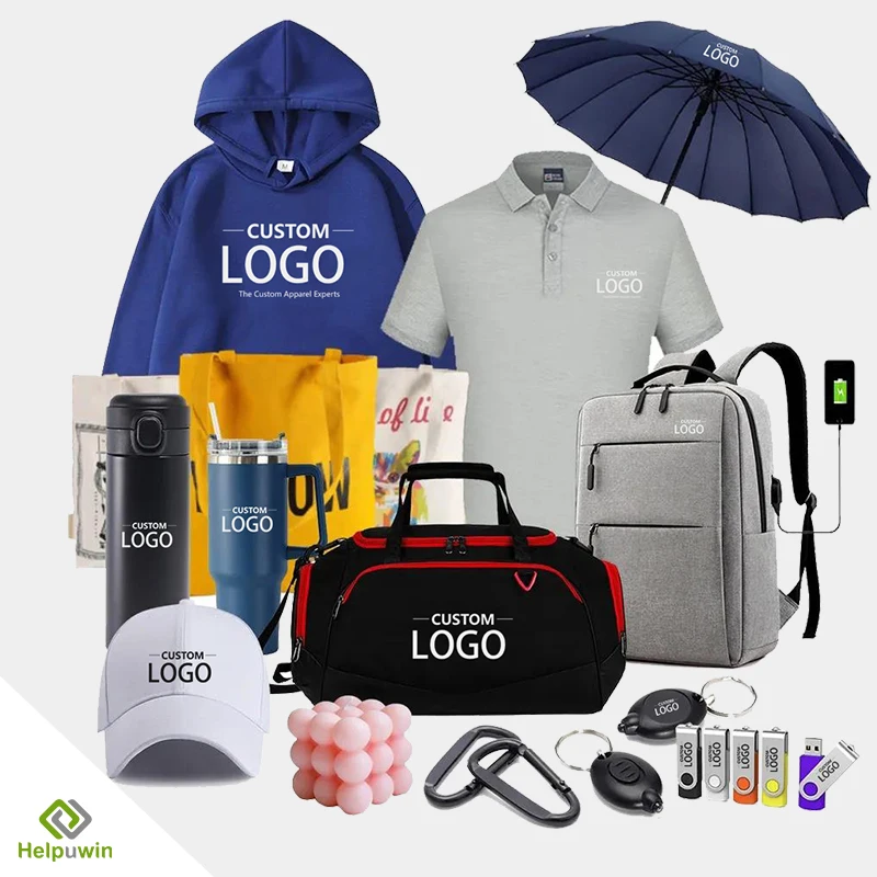 Custom Brand Promotional Gift Sets Items Notebook Umbrella Hat Business Promotional Product For Event