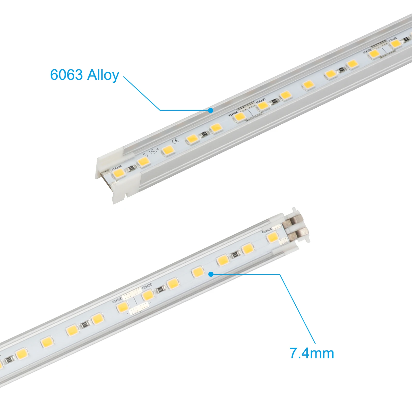 led line light modern shop magnetic Seamless connection LED shelf wardrobe cabinet light DC12/24V