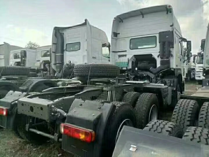 Sinotruk howo 371 hp 420 hw79 cab 10 колеса два электрический трактор грузовик головка прямая