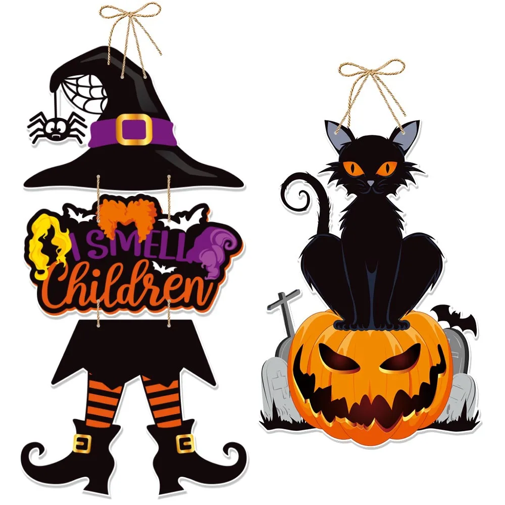 HL Creative Foil Pumpkin Balloons Black Cat Balloons Grim Reaper S-kull Boot Shaped Balloons for Halloween Party Supplies