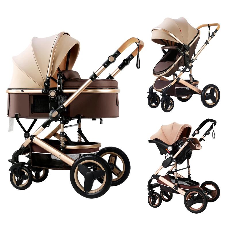 High Quality Reversible 3 In 1 Baby Trolley, Toddler Reversible 3 In 1 Baby Stroller Pram/