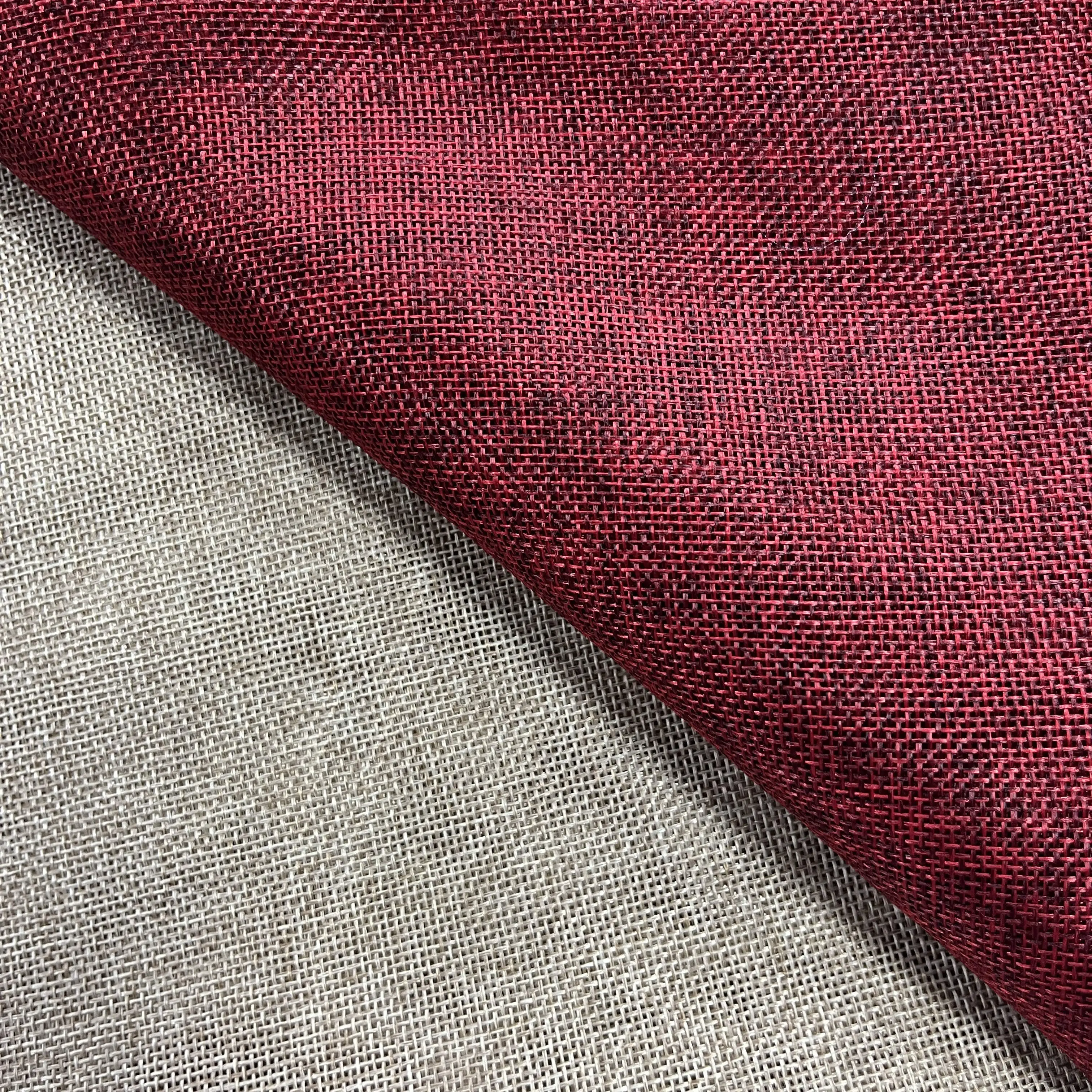 Hot Sale Poly Linen Look Voile Leda Fabric Free Sample sheer fabric High Quality curtain fabric for living room