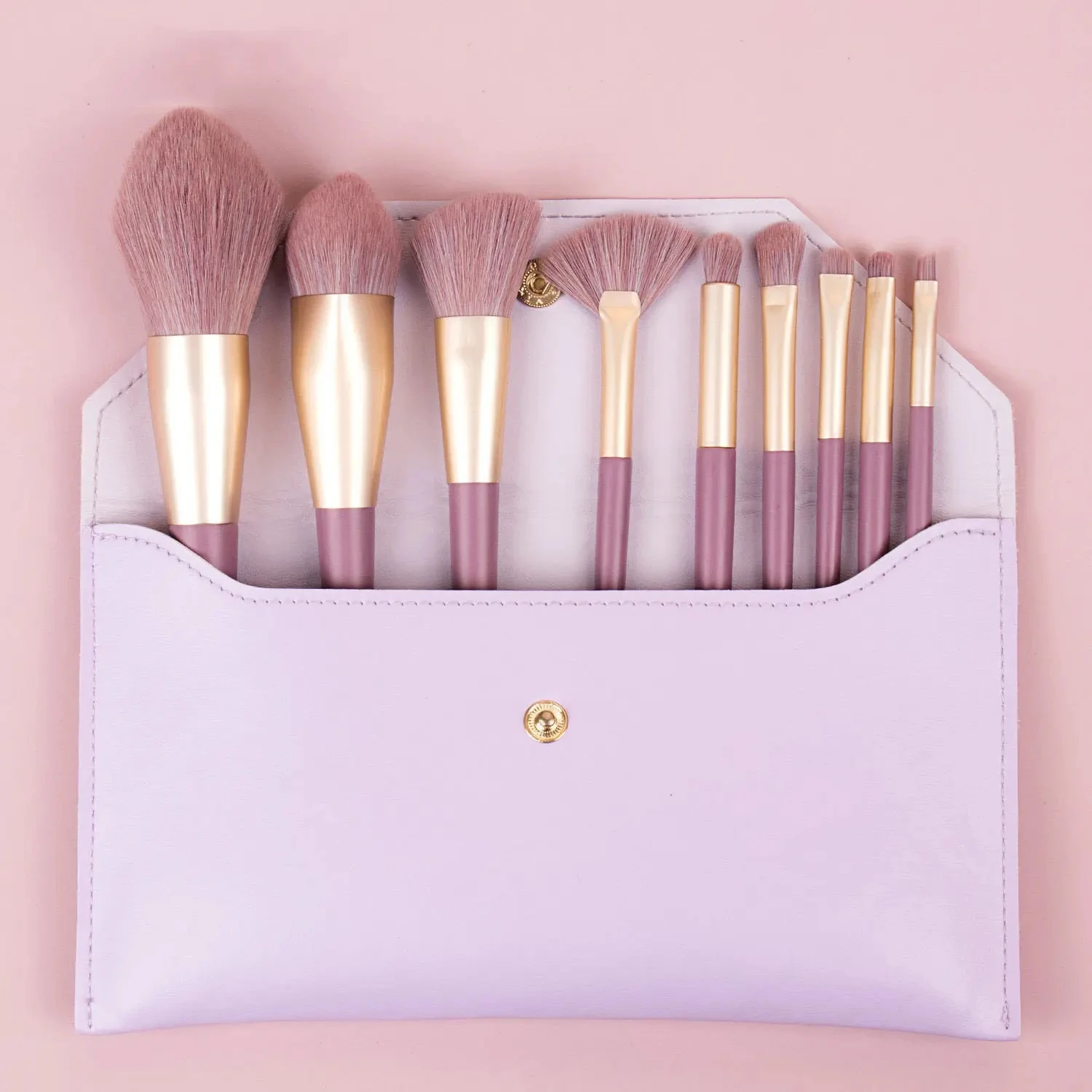 Wholesale custom logo 9pcs 10pcs professional makeup brush set best seller high quality Face foundation brush