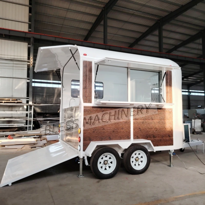 Beautiful Design Mobile Bar Ice Cream Cart Candy Coffee Trailer Vintage Concession Trailer Horse Food Trailer for Sale