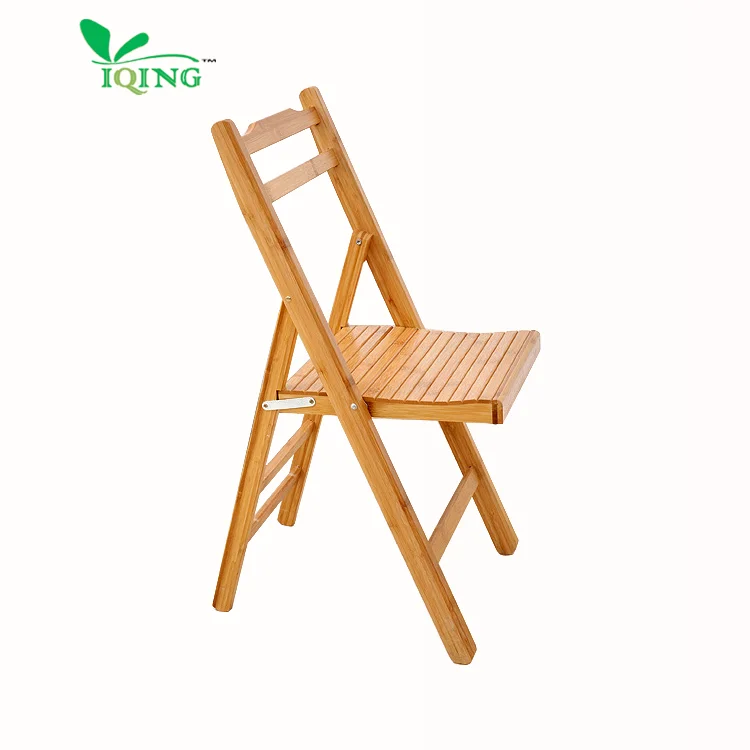 Portable natural bamboo wood outdoor garden leisure folding chair