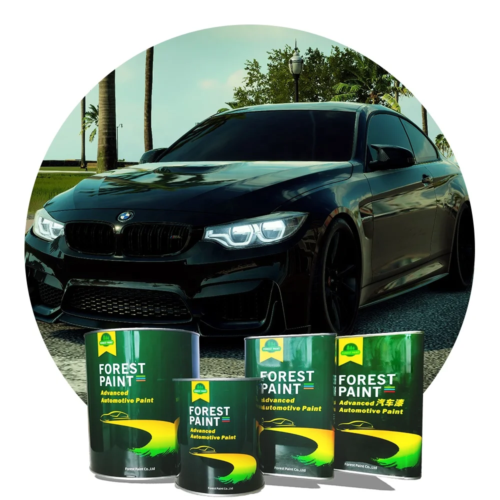 High Gloss Acrylic Solid Metallic Pearl Colours 2k basecoat Automotive Paint Liquid Car Coating for Used Auto Body Repair