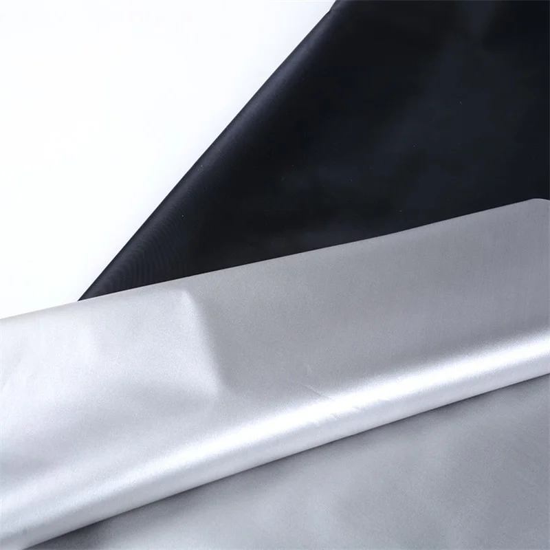 Waterproof silver PU coated polyester taffeta 190T 210T car cover fabric for canopy