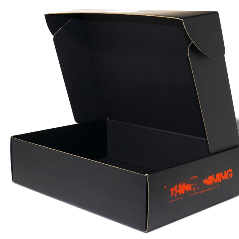 Custom good price uv printed logo exquisite top grade corrugated retail cosmetic box packaging/shipping custom box