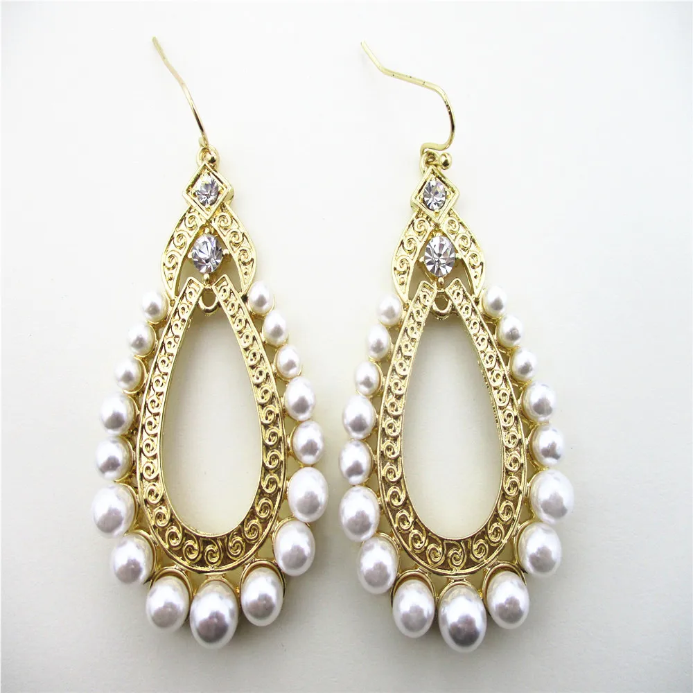 
waterdrop style with ivory pearl earring pearl jewelry 