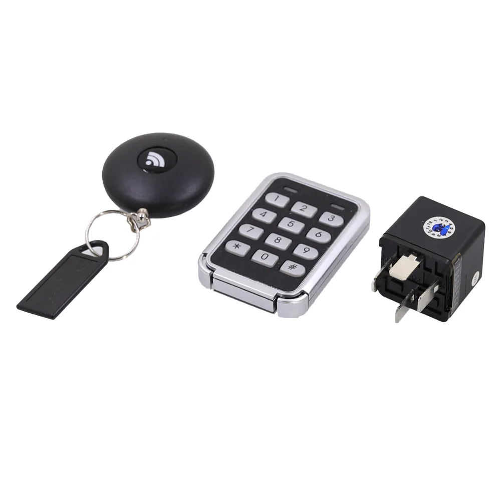 Smart Car Alarm Anti Theft System with Remote Control Key+Password Pad with 8 Kinds of Relay for Almost Universal Cars