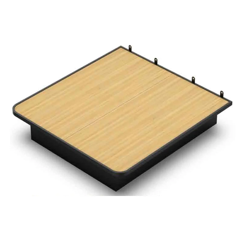 Modern Design Black Metal Platform Bed Frame Easy Assembled Space Saving Furniture Hotel Bedroom School King Queen Size Options