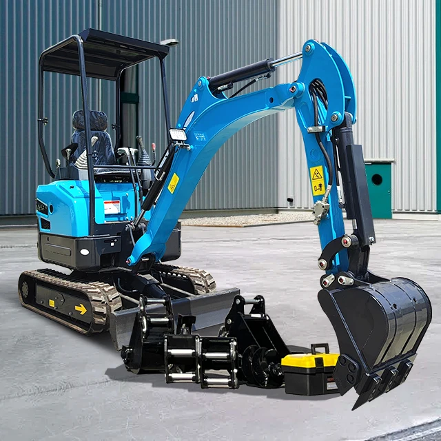 China factory  Popular sale new 1 ton 2 ton excavators Farm Garden kubota engine Diesel Mini Excavator machine for sale