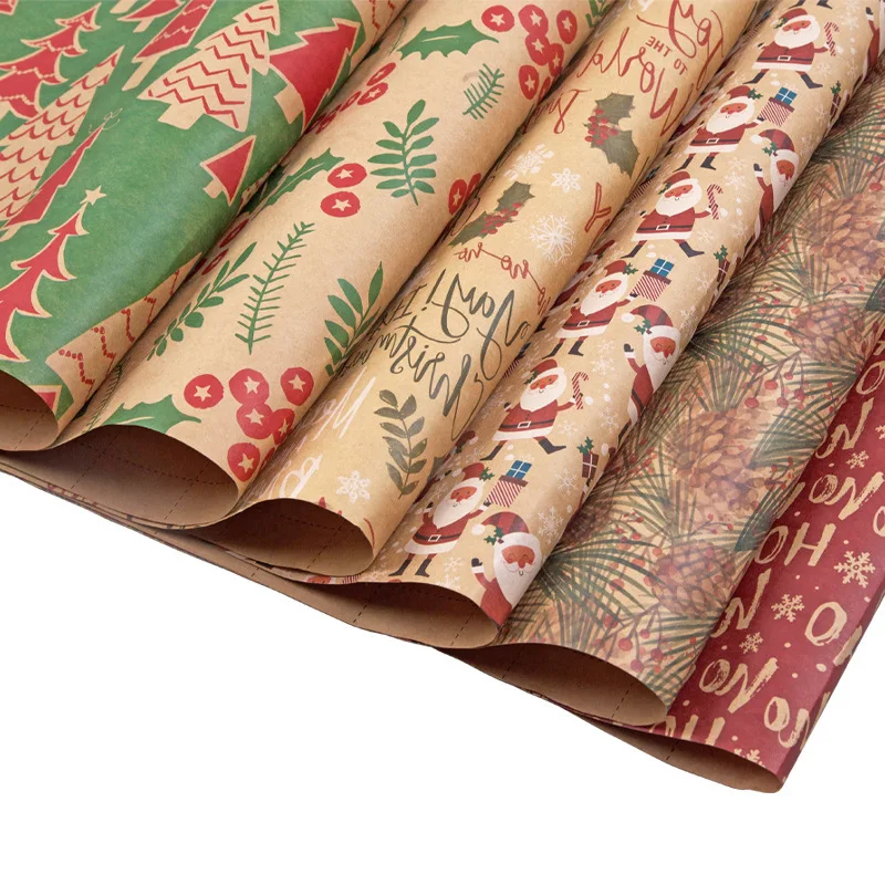 Wrapping Paper Birthday Wrapping Paper Sheets-Recyclable Gift Wrapping Paper Set with Gift Tags & String-Birthday Gift Wrap