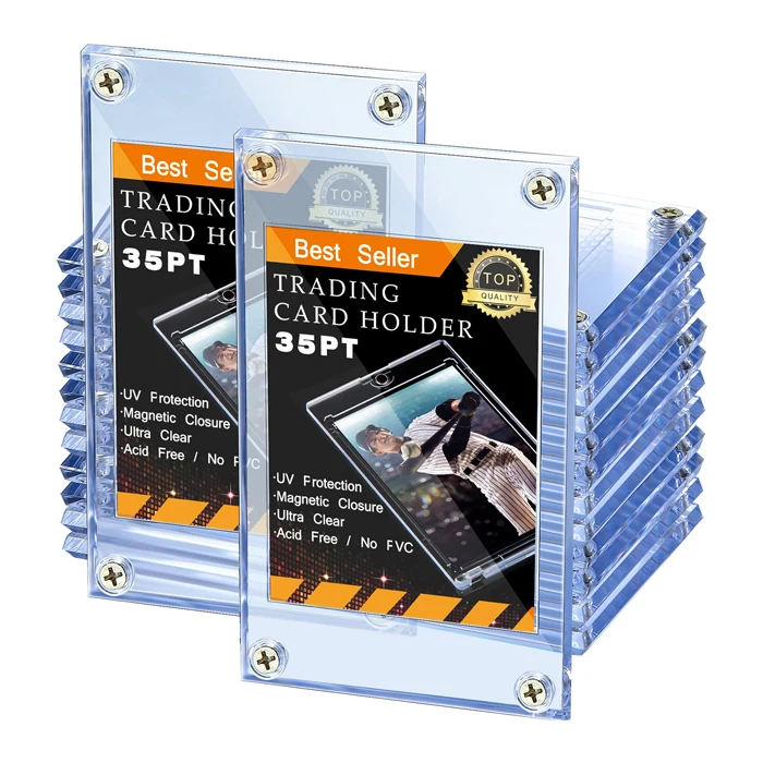 Acrylic Display Case for Pokemon, Yugioh, Panini, PSA, CGC, ACE, Baseball, Football, Basketball Graded Cards, Frame Holder