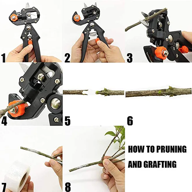 NEW Garden Grafting Tool Set Professional Pruning Shear Cutting Tool for Plant Branch Vine Fruit Trees Grafting Cutting Tool Set