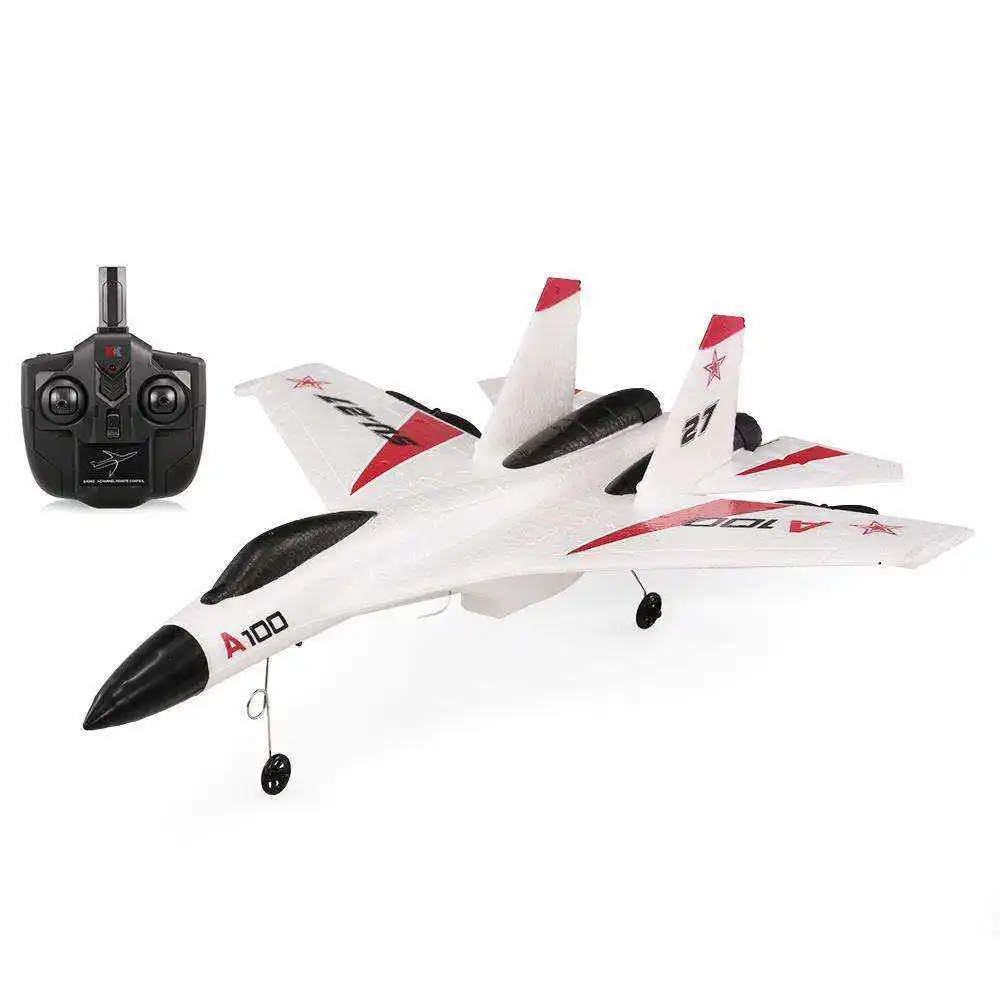A100 J11 A100-SU27 EPP 2.4G 3CH RC Airplane Fixed 340mm Wingspan Wing Aircraft Built-In Gyro Grey RTF RC Plane