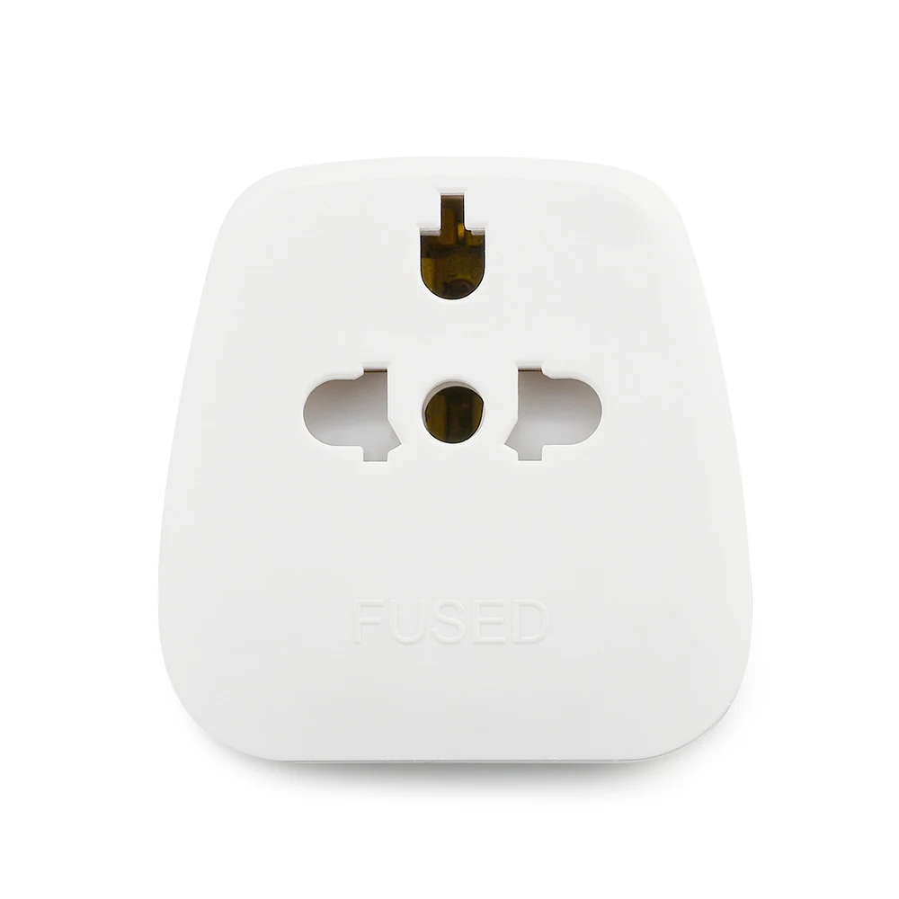 UK Tourist Travel Adaptor 3 Pin Plug Adapter 13A UK Visitors Power Plug With 13Amp Fused Converts EU UK Int