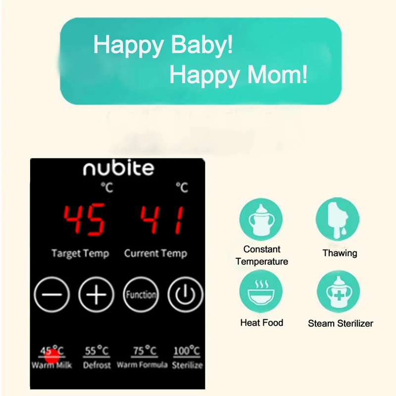 Производитель хорошее качество Электрический детский подогреватель молока профессиональный с двойной бутылкой со стерилизатором