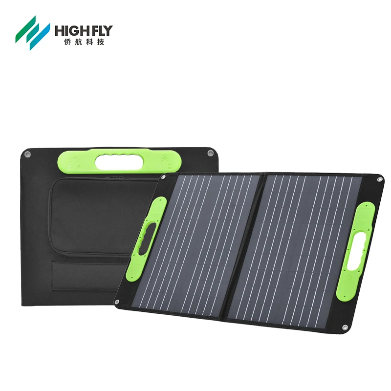 EU Warehouse High Efficiency 60 Watts Folded Panel 18v 60w Foldable Solar Charger Panel For Power Station