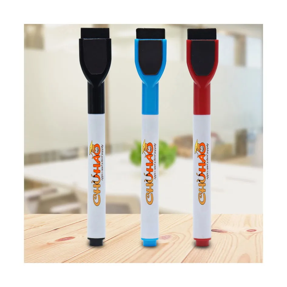 
Top grade quality assorted color custom logo dry erase wipe off magnetic whiteboard marker for whiteboard 