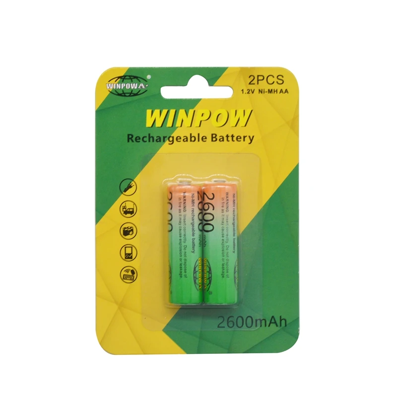 Factory Direct Sales High Quality 1.2V Rechargeable Battery NI-MH Size AA For Electronics Devices