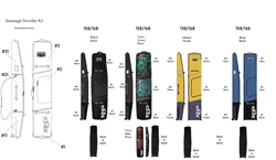 Ski snowboard bag padded with wheeled waterproof PVC tarpaulin high capacity