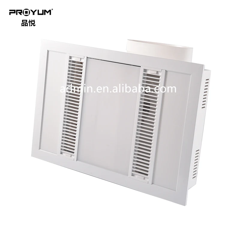Multifunctional Halogen Ceiling Installation Bathroom Heater Lamp With Dual Led Panel Lighting And Ventilation