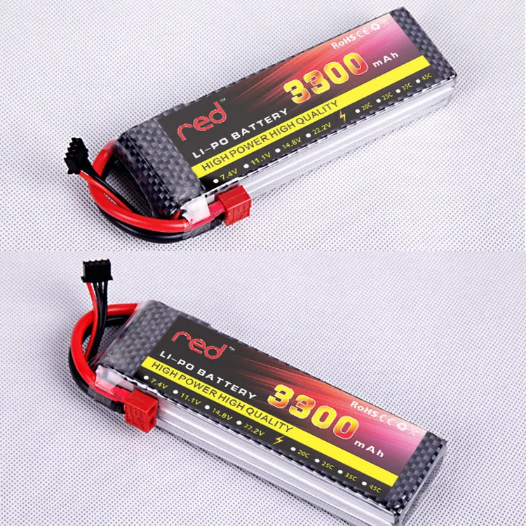 3300MAH 7.4V Lipo Battery for RC Tank DIY Car Boat