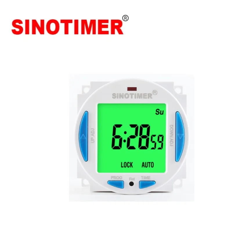 SINOTIMER TM628S 12V, 220V,  85-265V, 10A, 30A HD LCD Back-lights 7 Days Programmable Timer Module,  time relay,  time switch