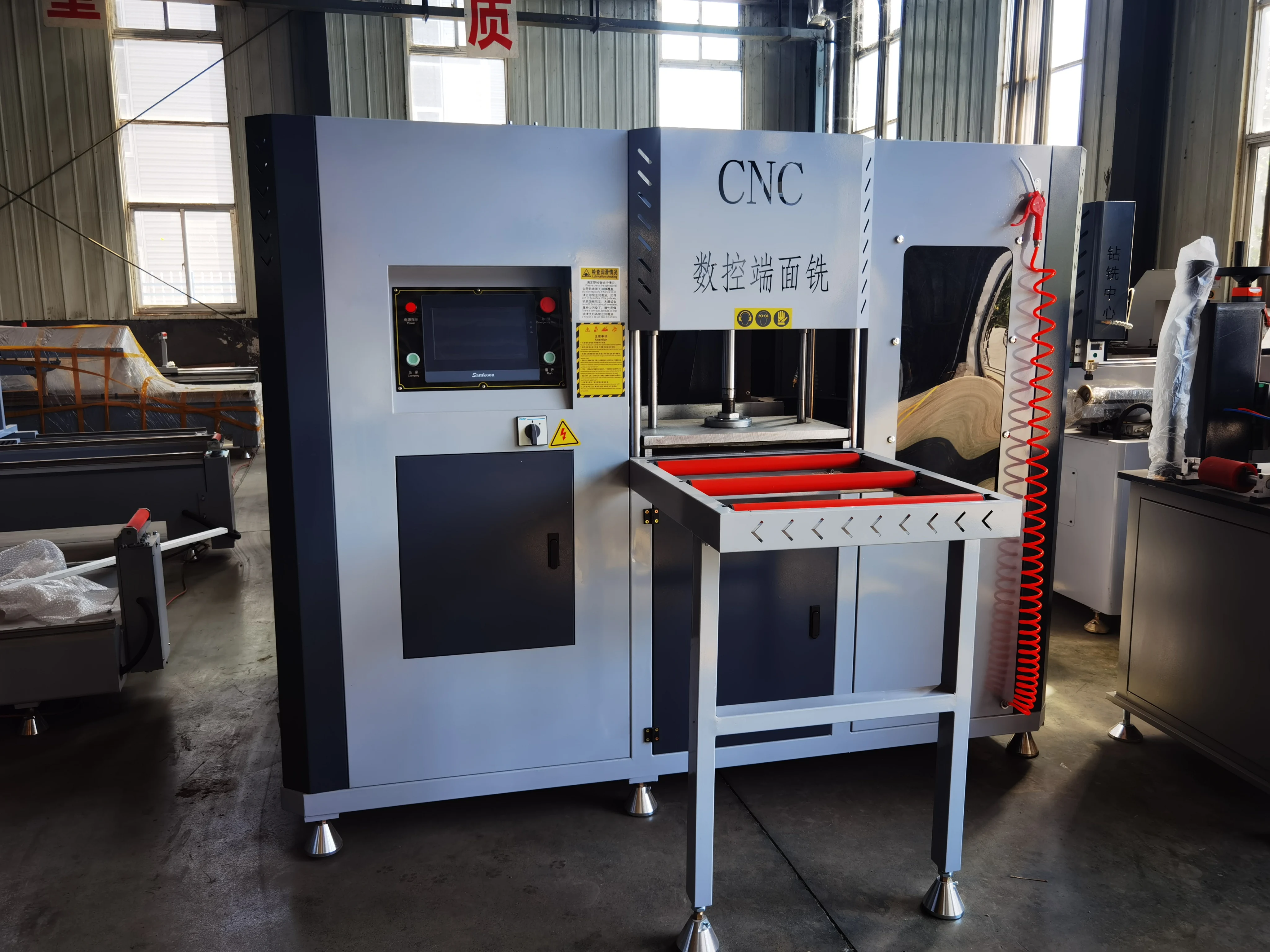CNC Automatic Aluminum End Face Milling Machine Aluminum Mullion Milling Machine With PLC Control