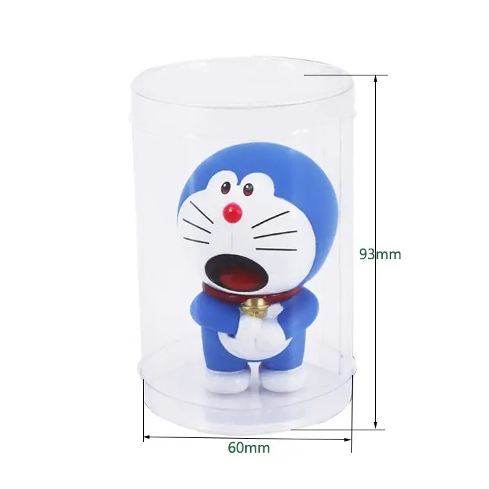 Custom Plastic Blister Cylinder Packaging Clear Round Tube Gift Boxes lid Recycled Materials Customized Shape PVC cylinder box