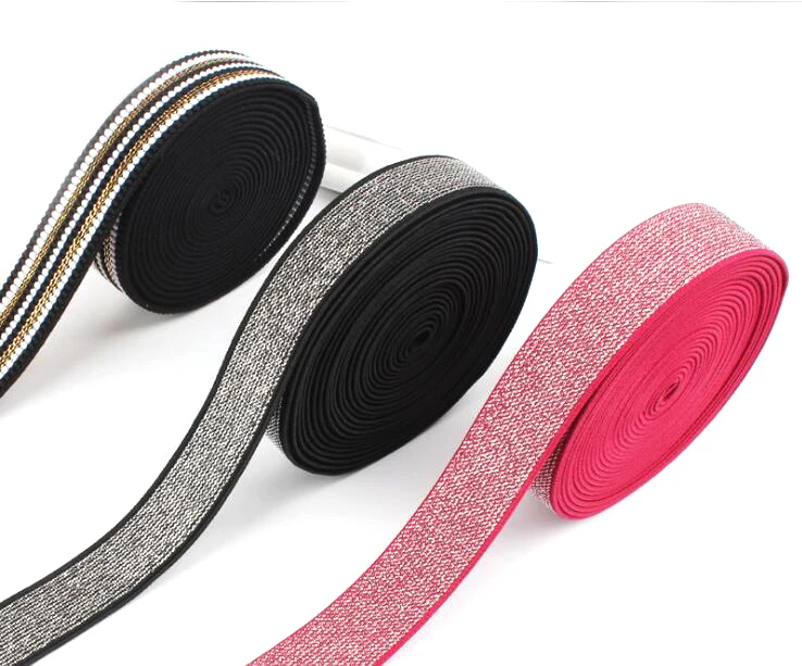 Custom Design Weaving Elastic Webbing Elastic Tape Pattern Nylon or Polyester Woven Elastic Waist Band