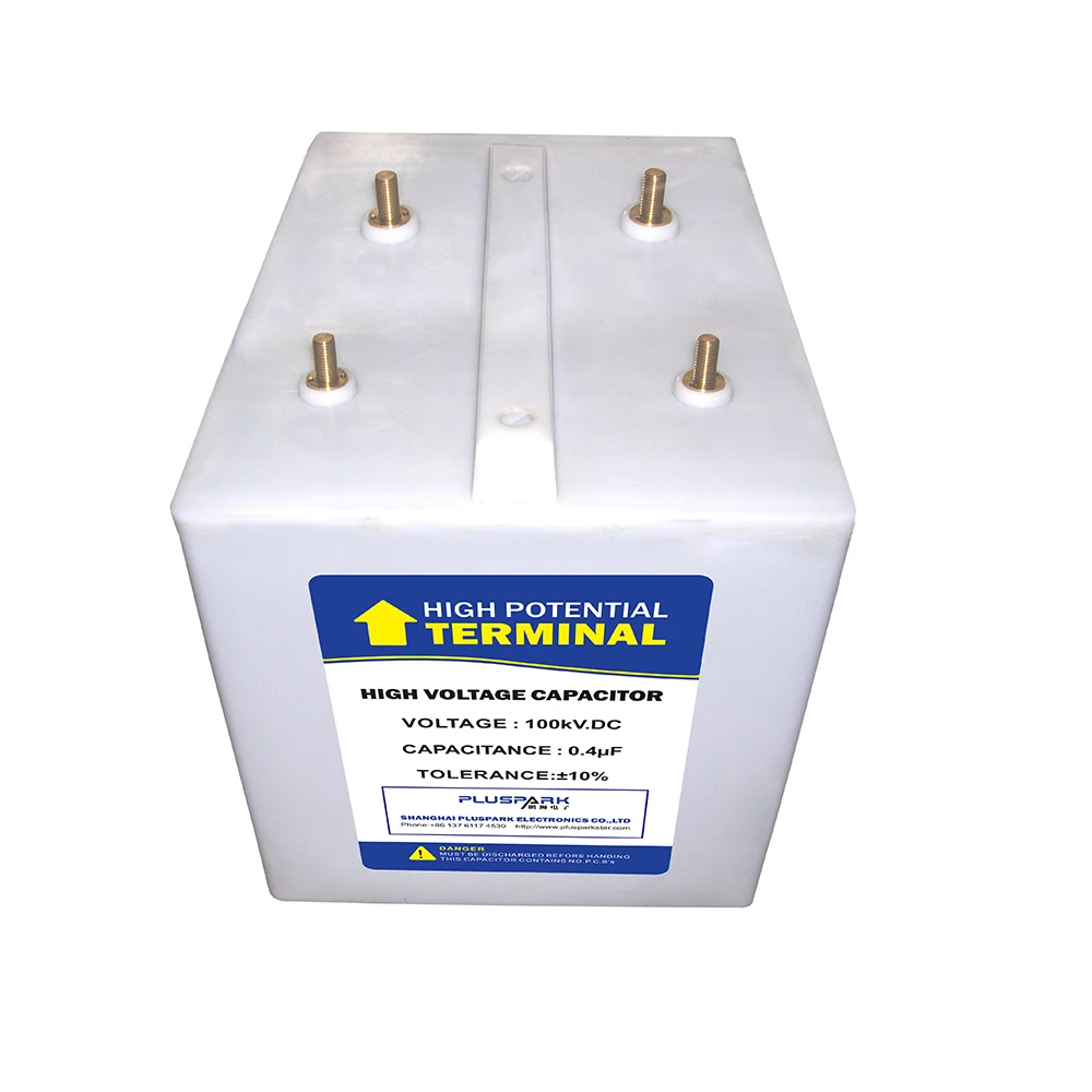 Low Inductance High Voltage Impulse Capacitor 20kV 5uF,Plastic Case Single Ended